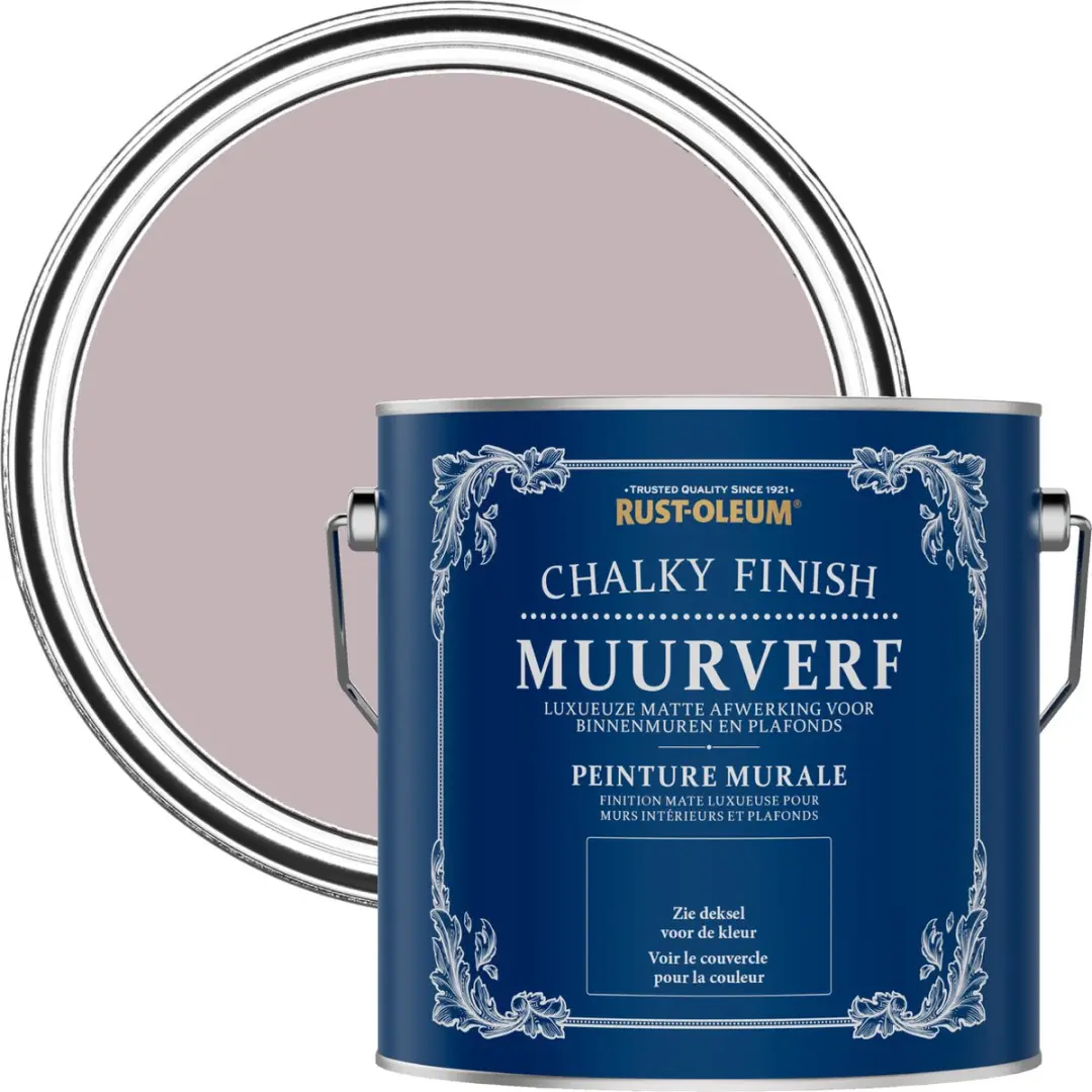 Rust-Oleum Paars Chalky Finish Muurverf 2,5L