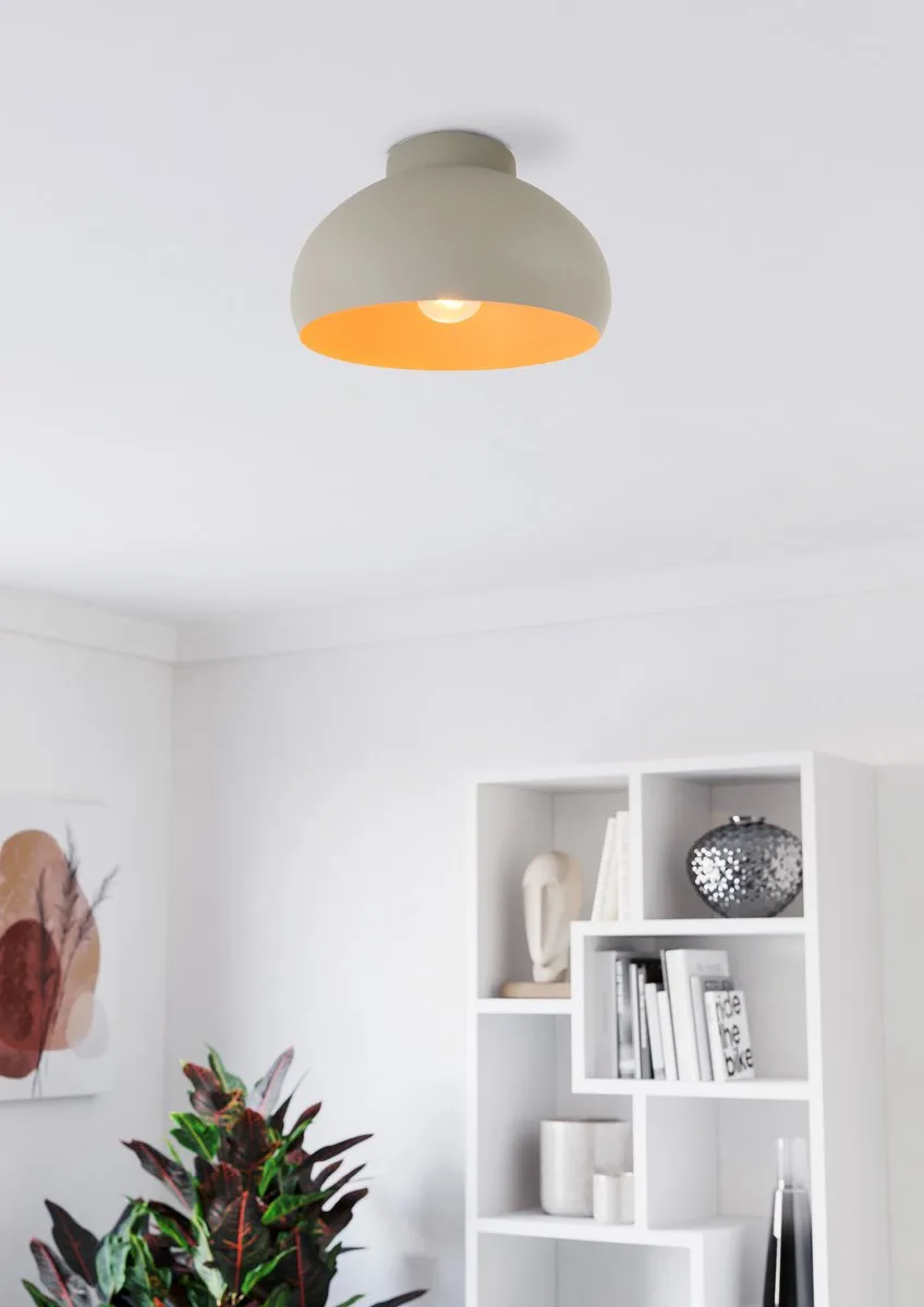 Eglo Mogano 2 Plafondlamp Ø28cm - Zandkleur