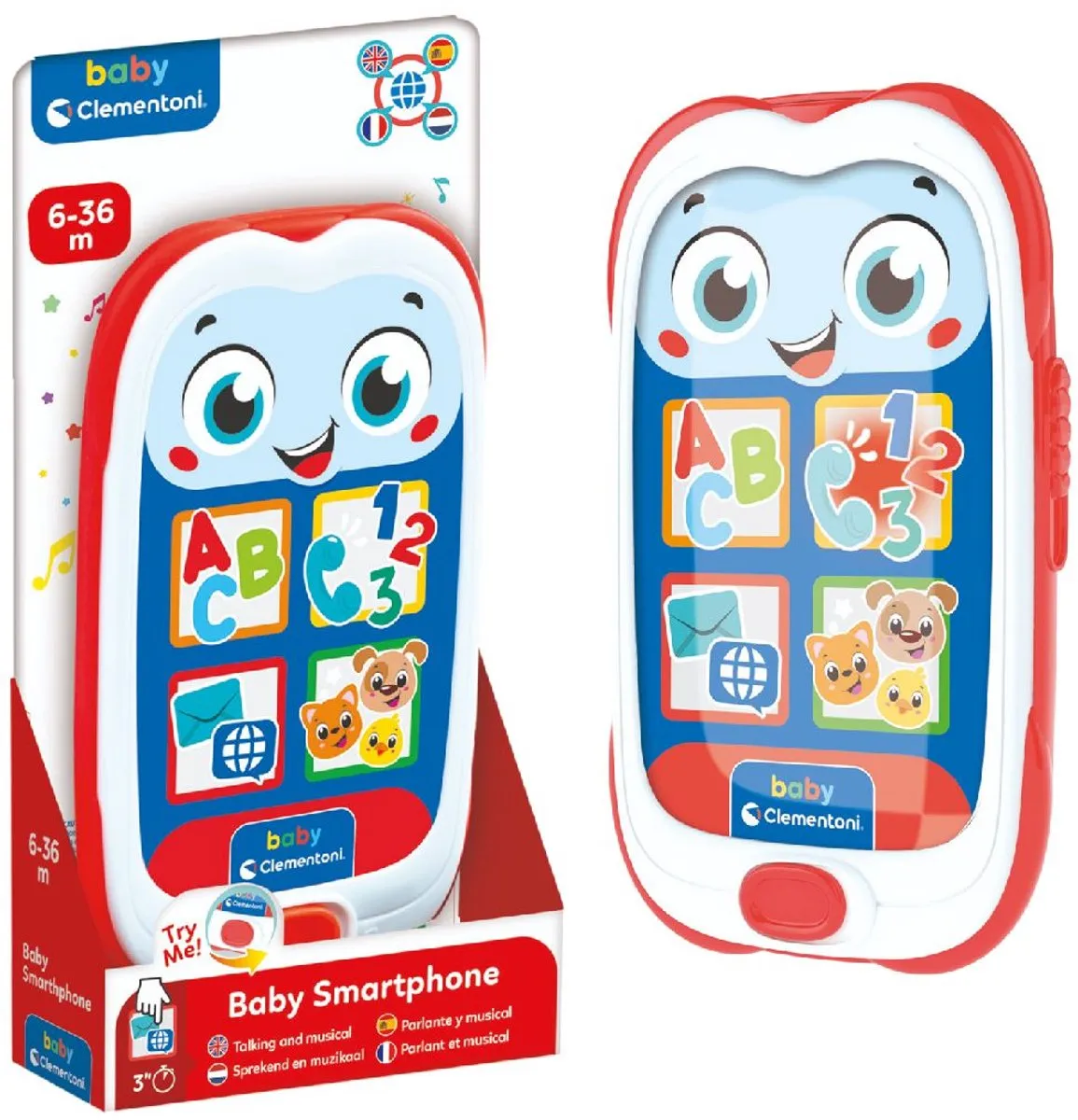 Clementoni Smartphone Leren Praten 17528 - Multicolor - afbeelding 6 van 6