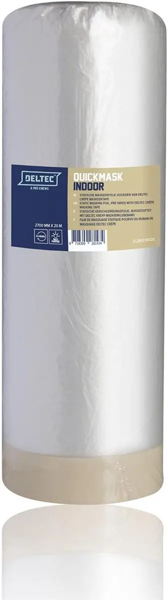 Deltec Quick Mask Indoor 1100mm x 33m - Transparant