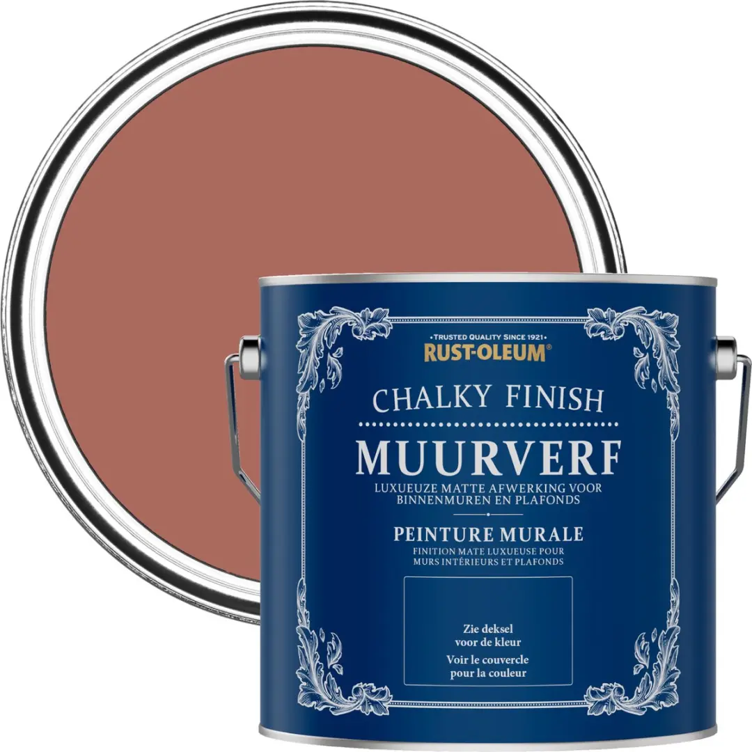 Rust-Oleum Rood Chalky Finish Muurverf Zalm 2,5L