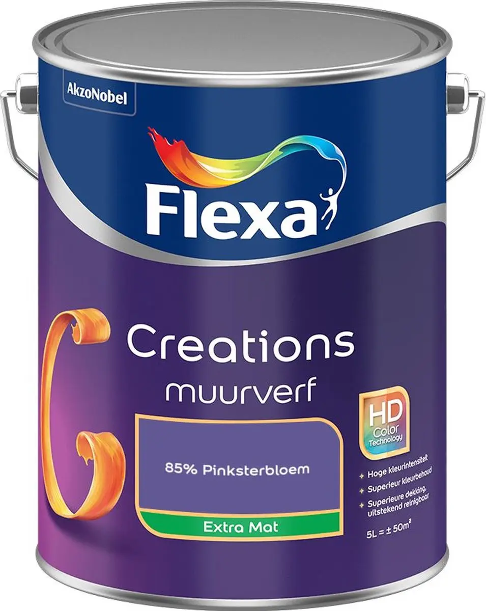 Flexa Creations Muurverf Extra Mat 85% Pinksterbloem