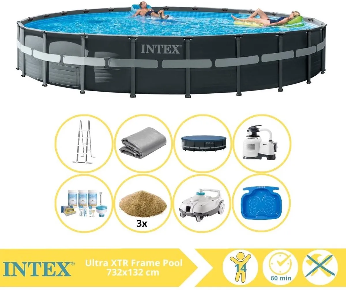 Intex Ultra XTR Frame 26340GN Opzetzwembad 732x132cm