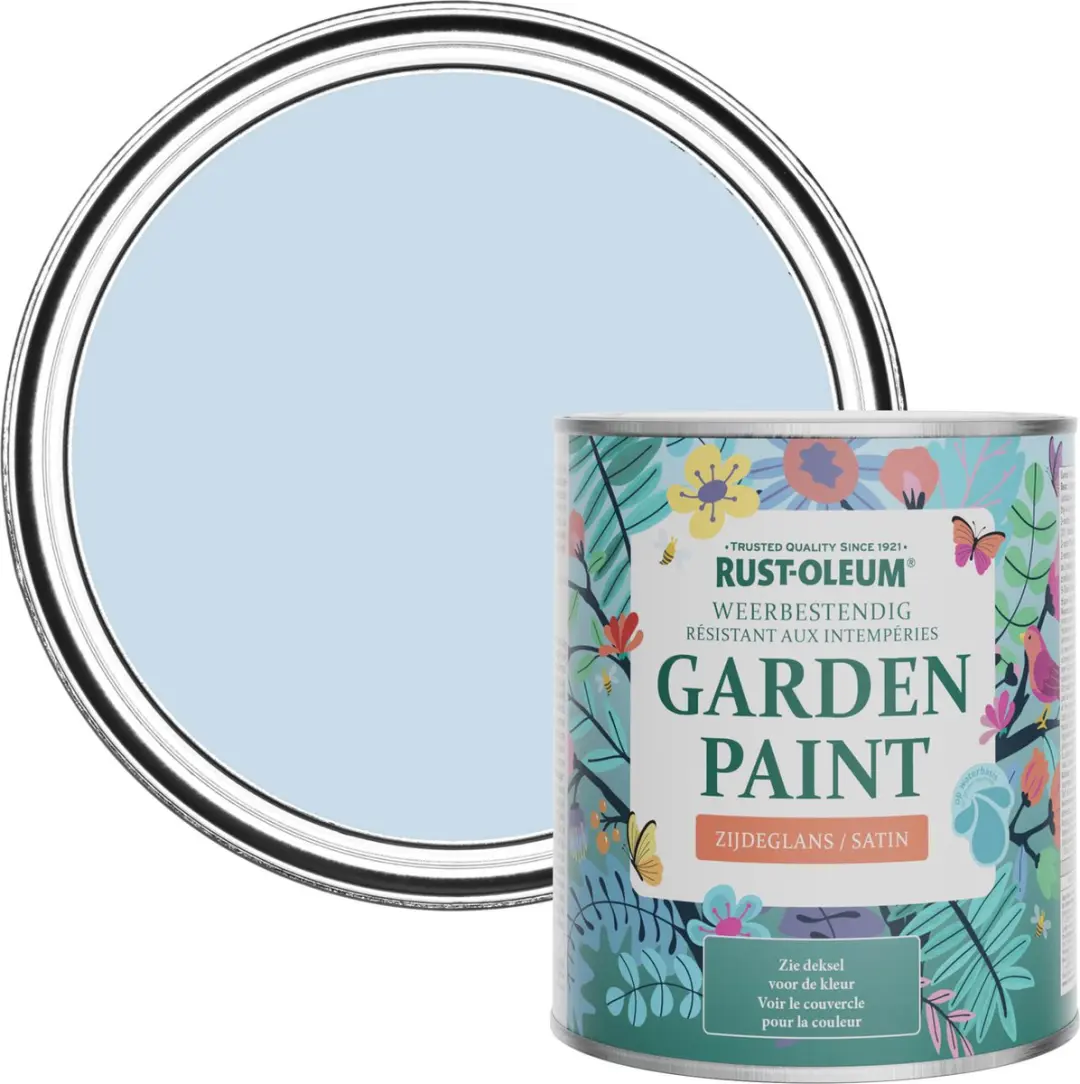 Rust-Oleum Lichtblauw Tuinverf Zijdeglans 750ml