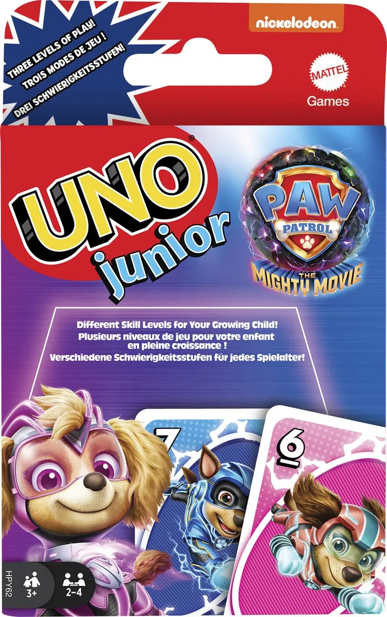 Mattel Games UNO Junior Paw Patrol The Mighty Movie - Kaartspel