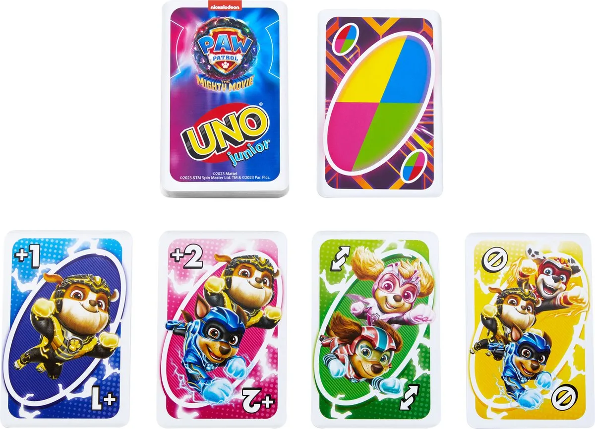 Mattel Games UNO Junior Paw Patrol The Mighty Movie - Kaartspel