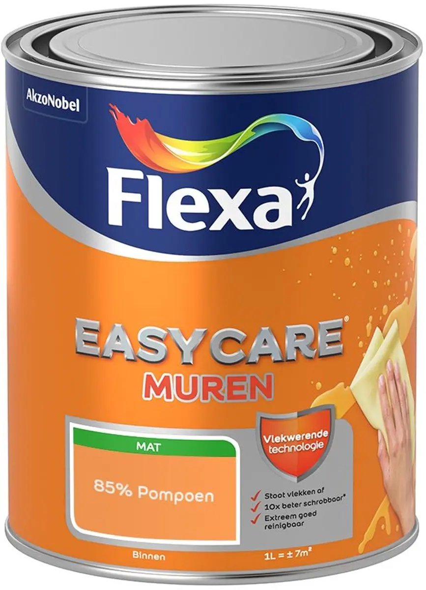 Flexa Easycare Murenverf 85% Pompoen 1L