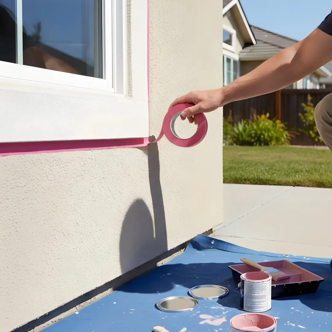 Handy Roze Afplaktape 50m x 24mm - UV-bestendig
