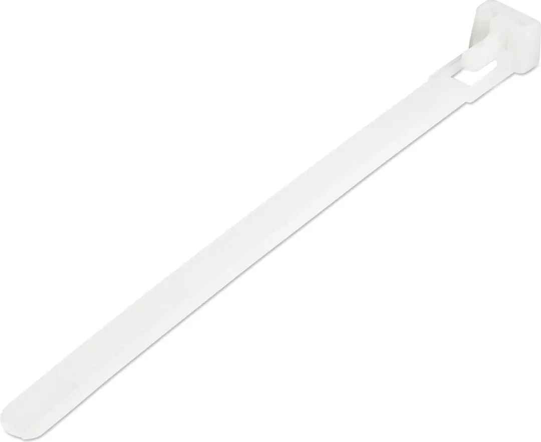 StarTech 120 mm Witte Herbruikbare Kabelbinders 100 stuks