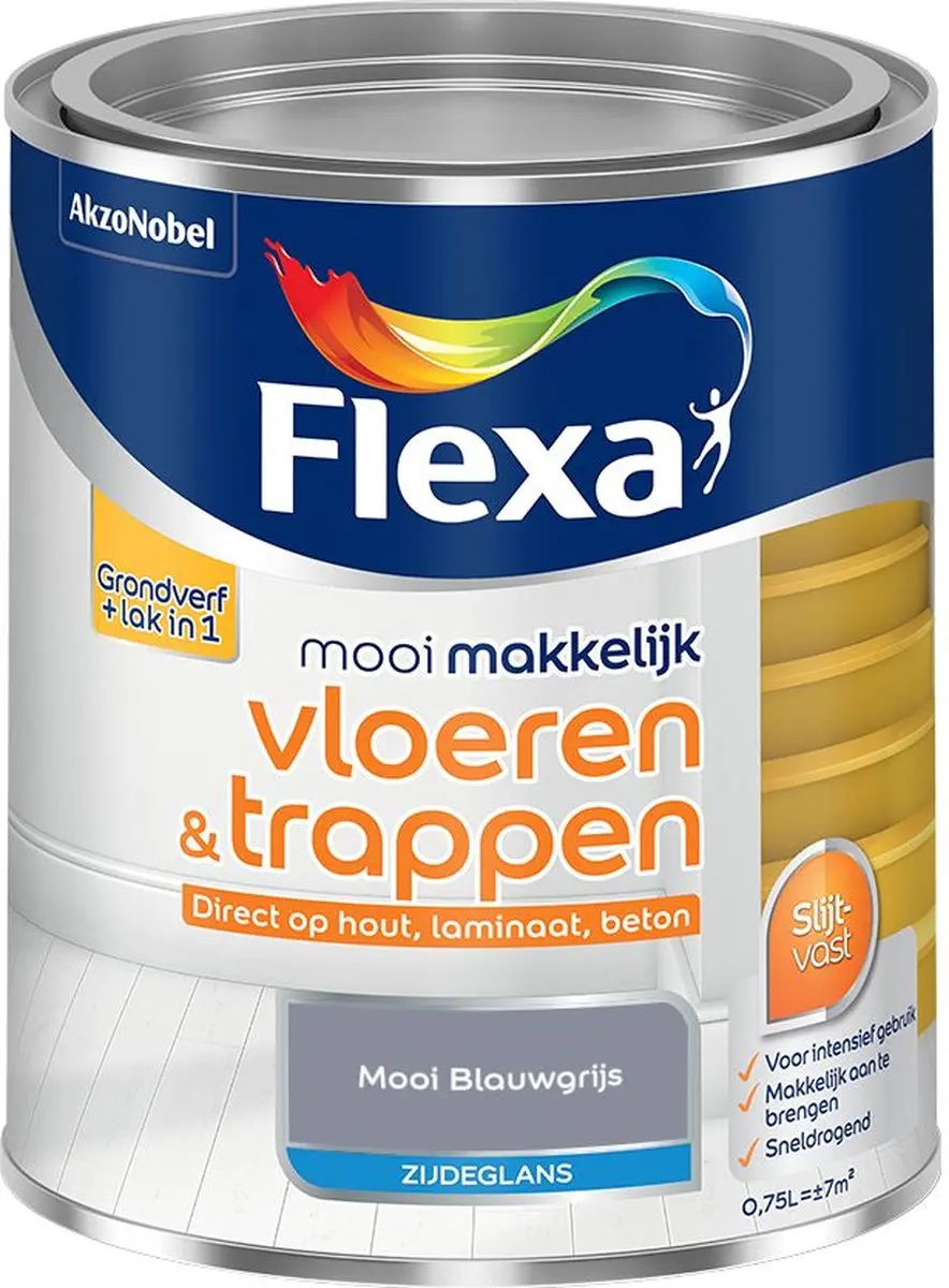 Flexa Mengverf Mooi Blauwgrijs 750ml