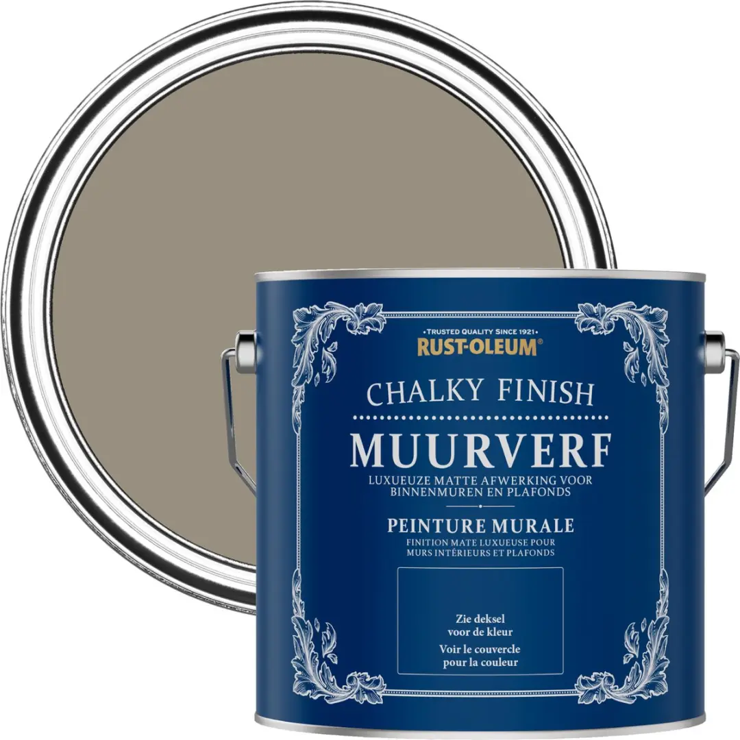 Rust-Oleum Bruin Chalky Finish Muurverf Cacao 2,5L