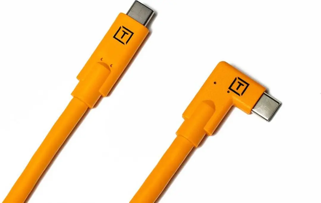Tether Tools TetherPro USB-C naar USB-C Right Angle 4.6m - Oranje