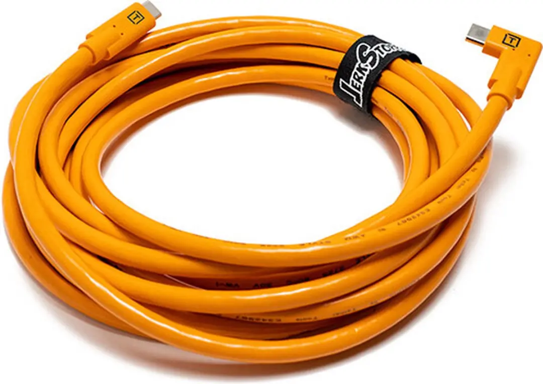 Tether Tools TetherPro USB-C naar USB-C Right Angle 4.6m - Oranje