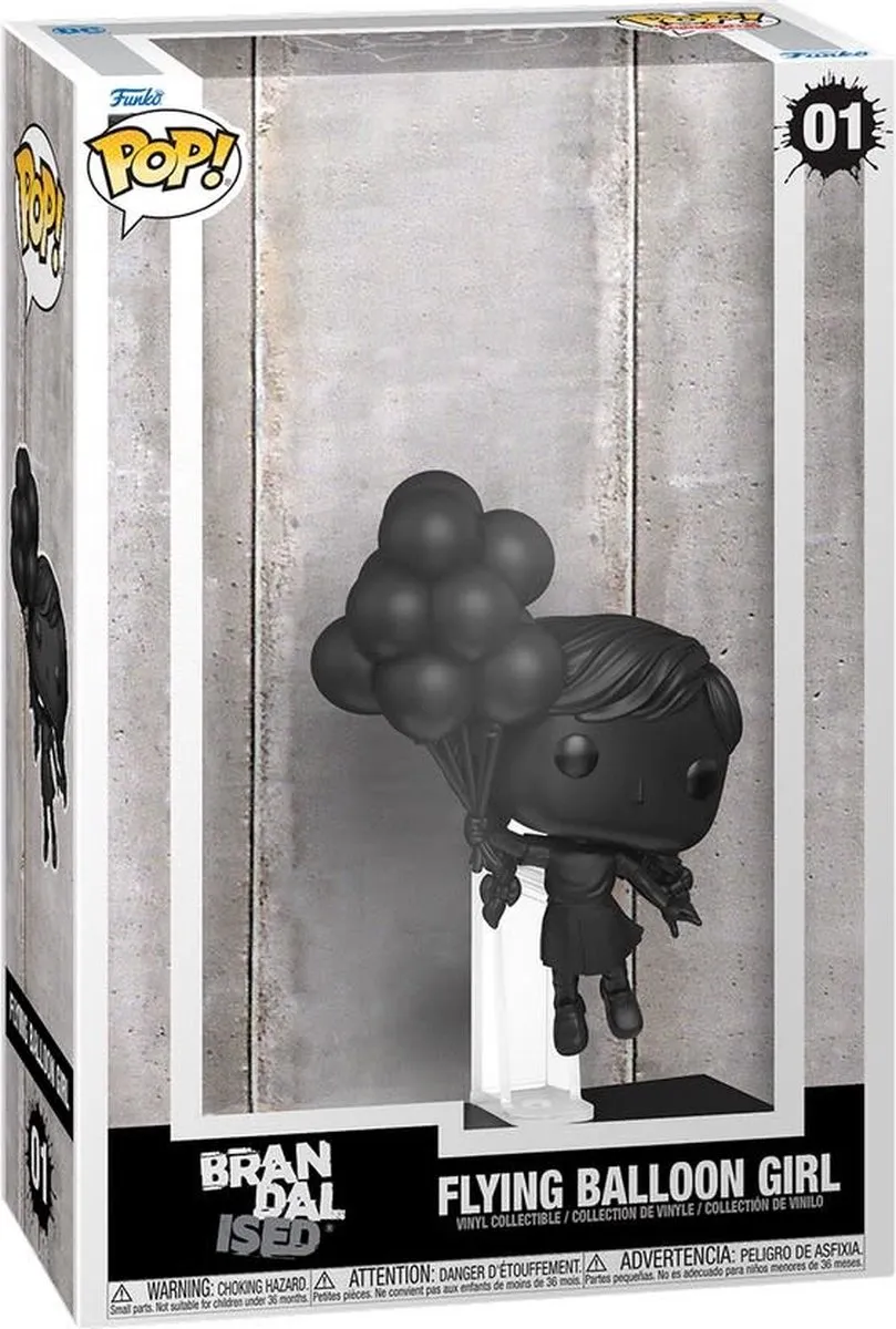 Funko POP! Brandalised Flying Balloon Girl 61516 - Verzamelfiguur 9cm - Zwart - afbeelding 3 van 4