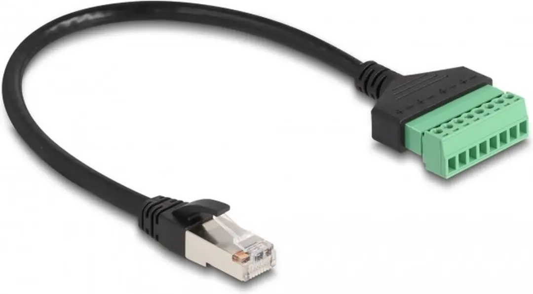 Delock RJ45 Terminal Block Kabel CAT6 U/UTP
