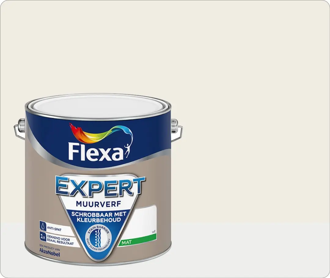 Flexa Expert Muurverf Gebroken Wit 2.5L