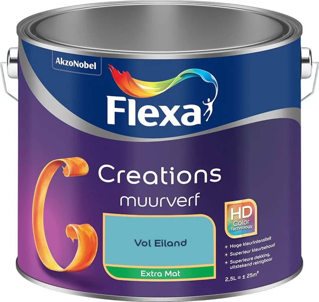 Flexa Creations Muurverf Extra Mat Vol Eiland 2,5L