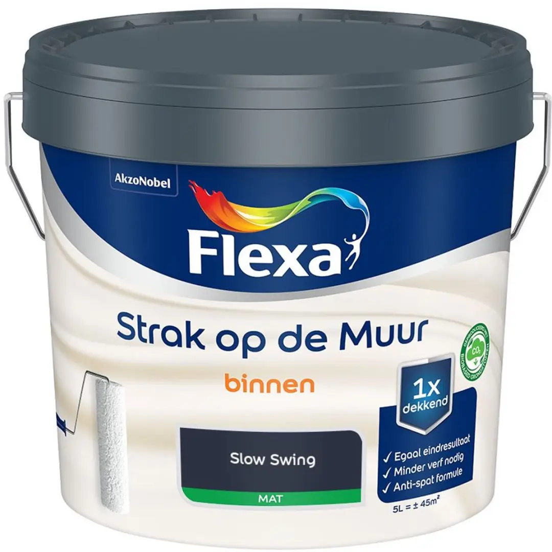 Flexa Strak Op De Muur Binnen Mat Slow Swing Mengverf 5L