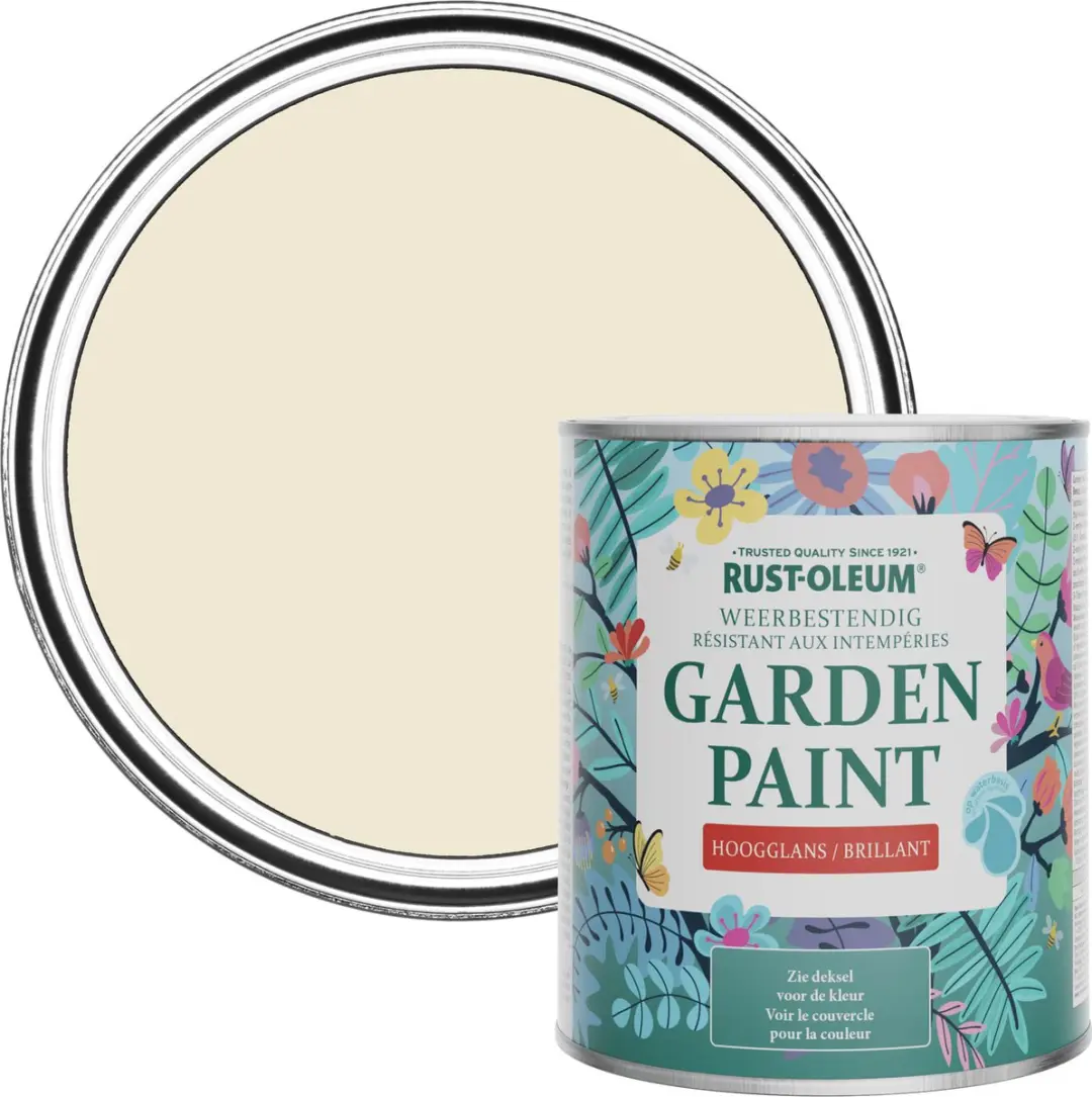 Rust-Oleum Wit Tuinverf Hoogglans 750ml