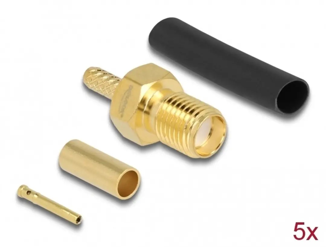 Delock SMA Jack voor RG-174/RG-316
