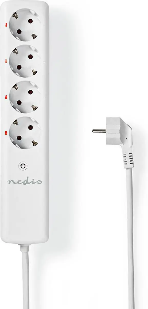 Nedis RF-stekker 433 MHz 3680W Type F - Wit