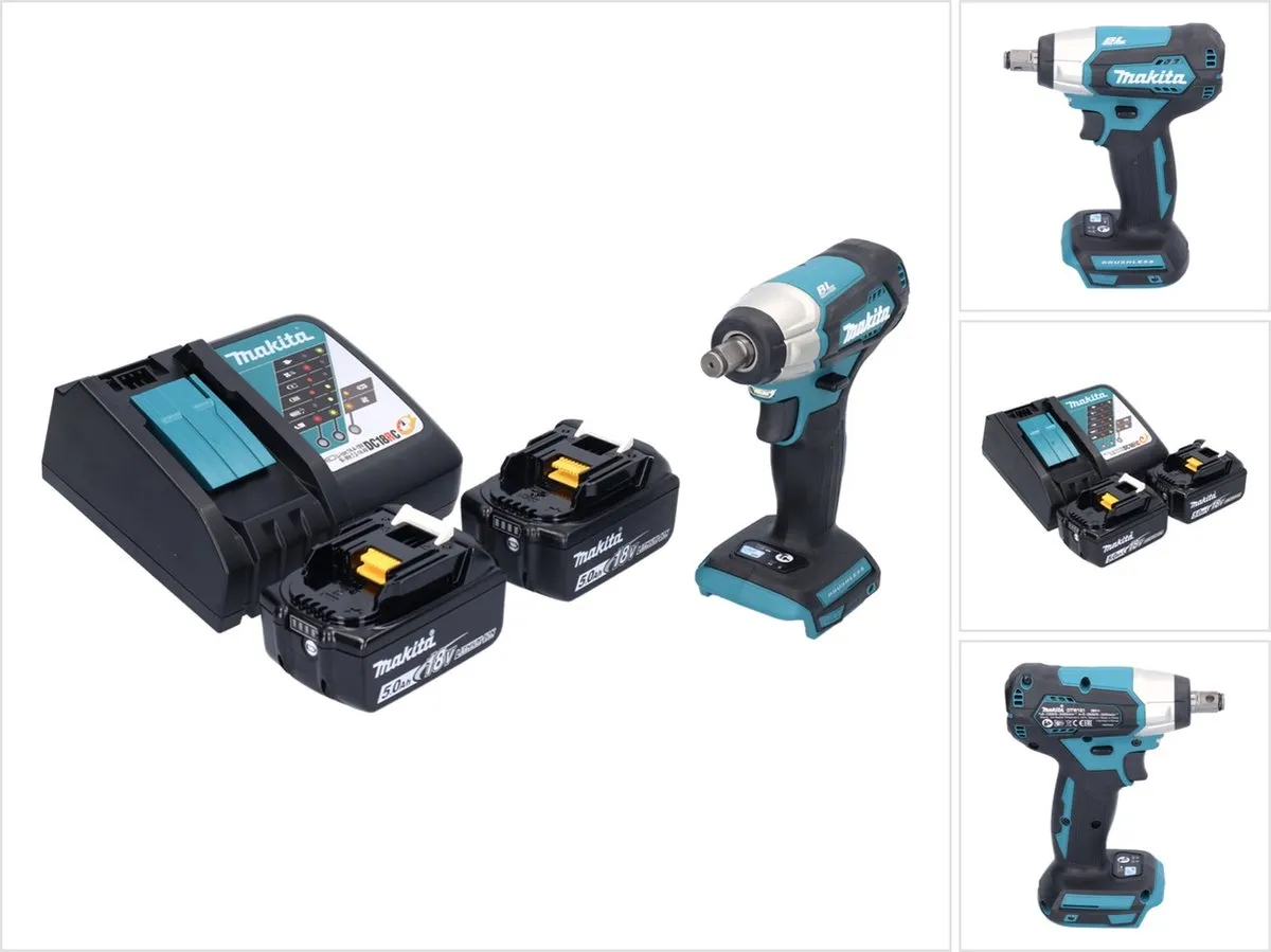Makita DTW 181 RT Slagmoersleutel 18V 210Nm