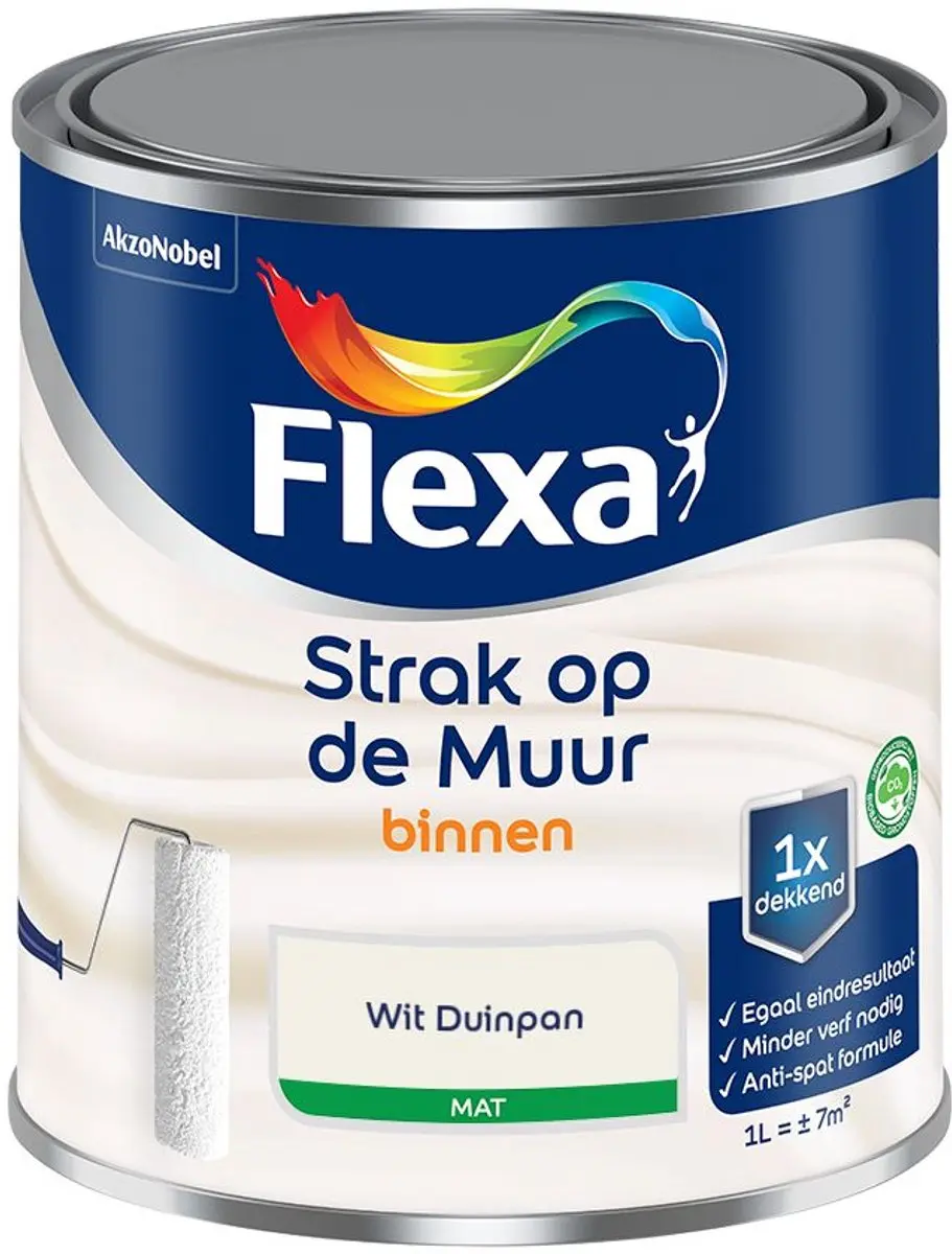 Flexa Strak Op De Muur Binnenmat Wit Duinpan Mengverf 1L