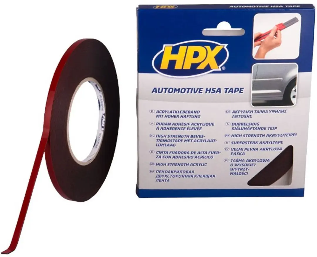 HPX Universeel Dubbelzijdig Acryltape - Antraciet
