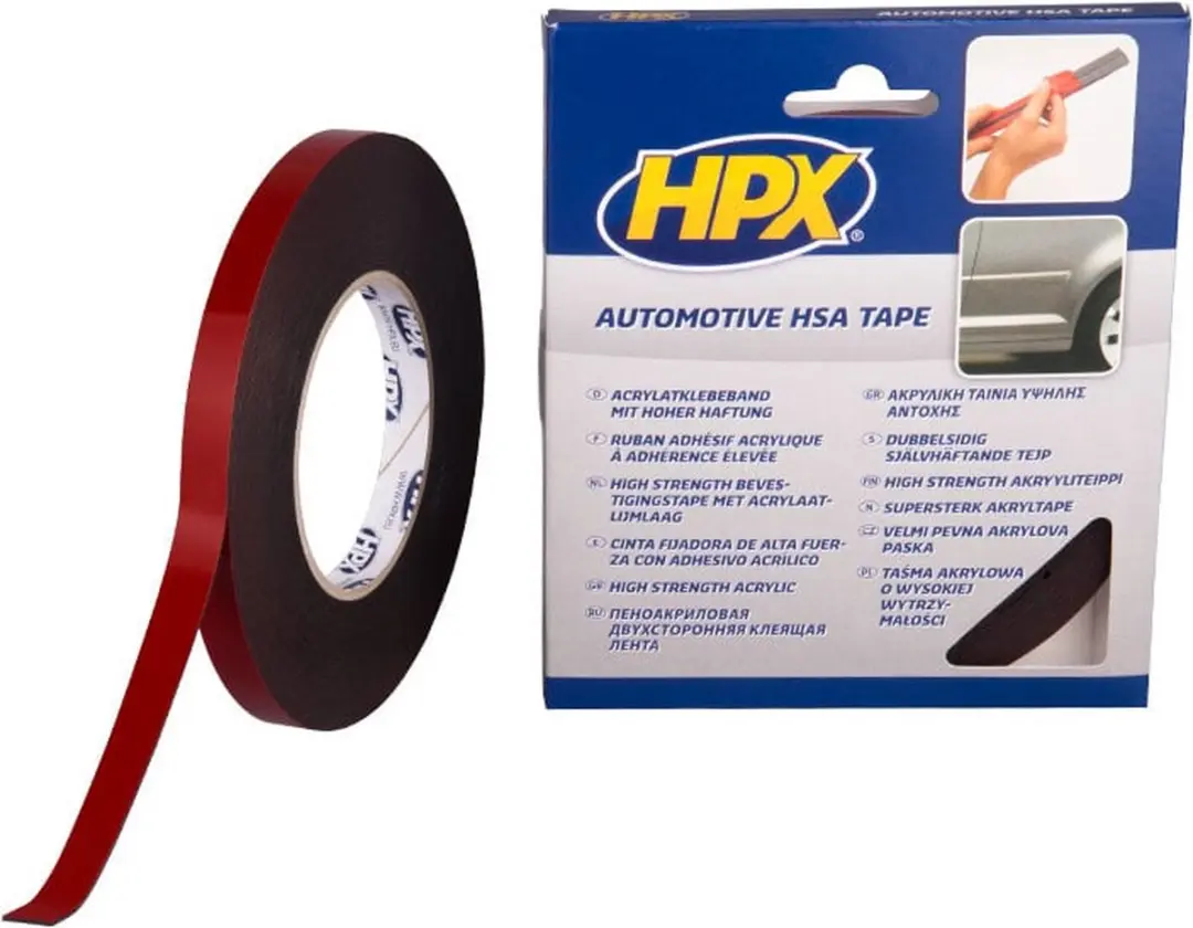 HPX Universeel Dubbelzijdig Acryltape - Antraciet
