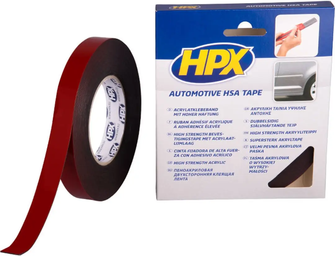HPX Universeel Dubbelzijdig Acryltape - Antraciet