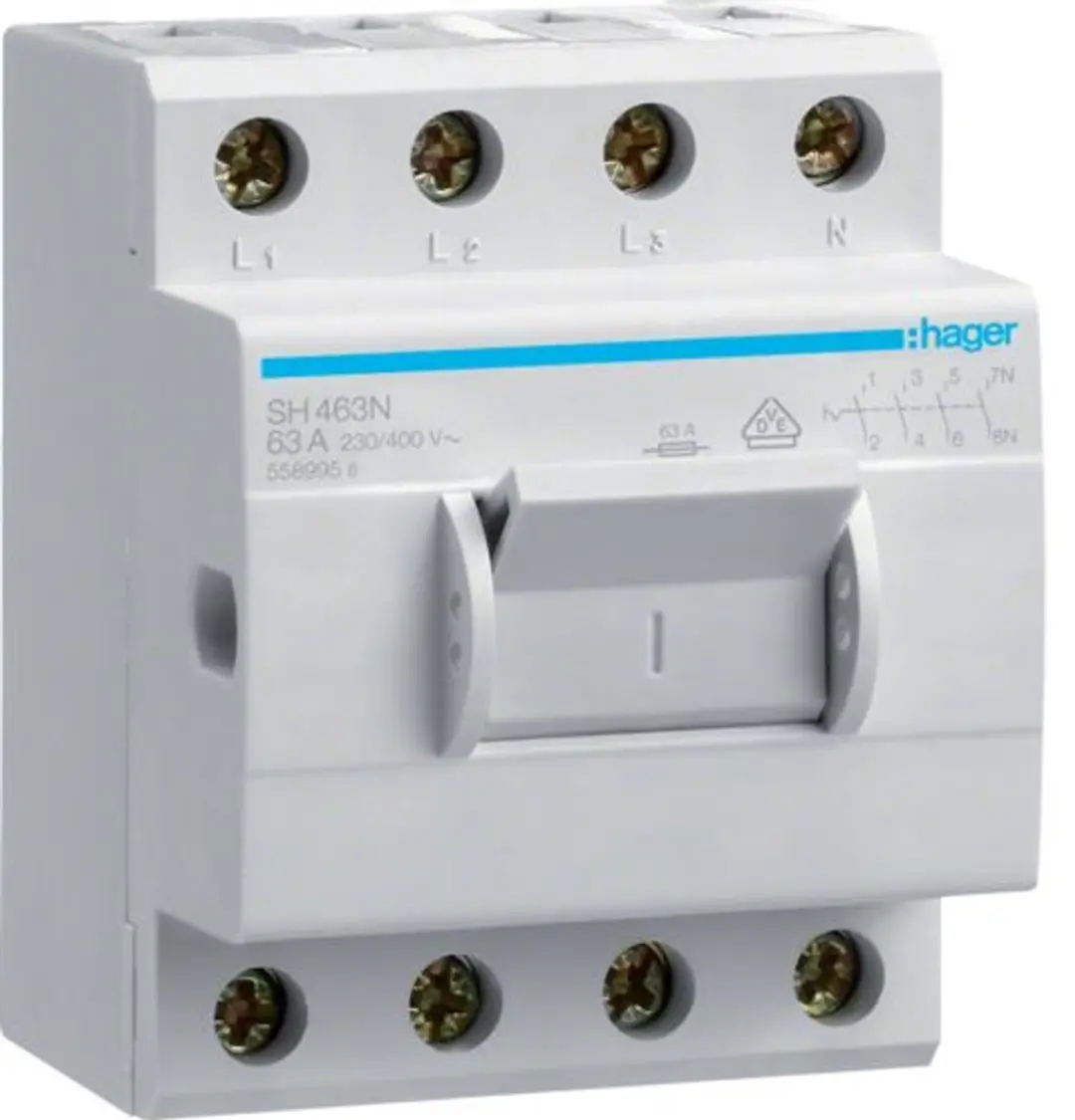 Hager SH463N String Circuitbreaker 63A