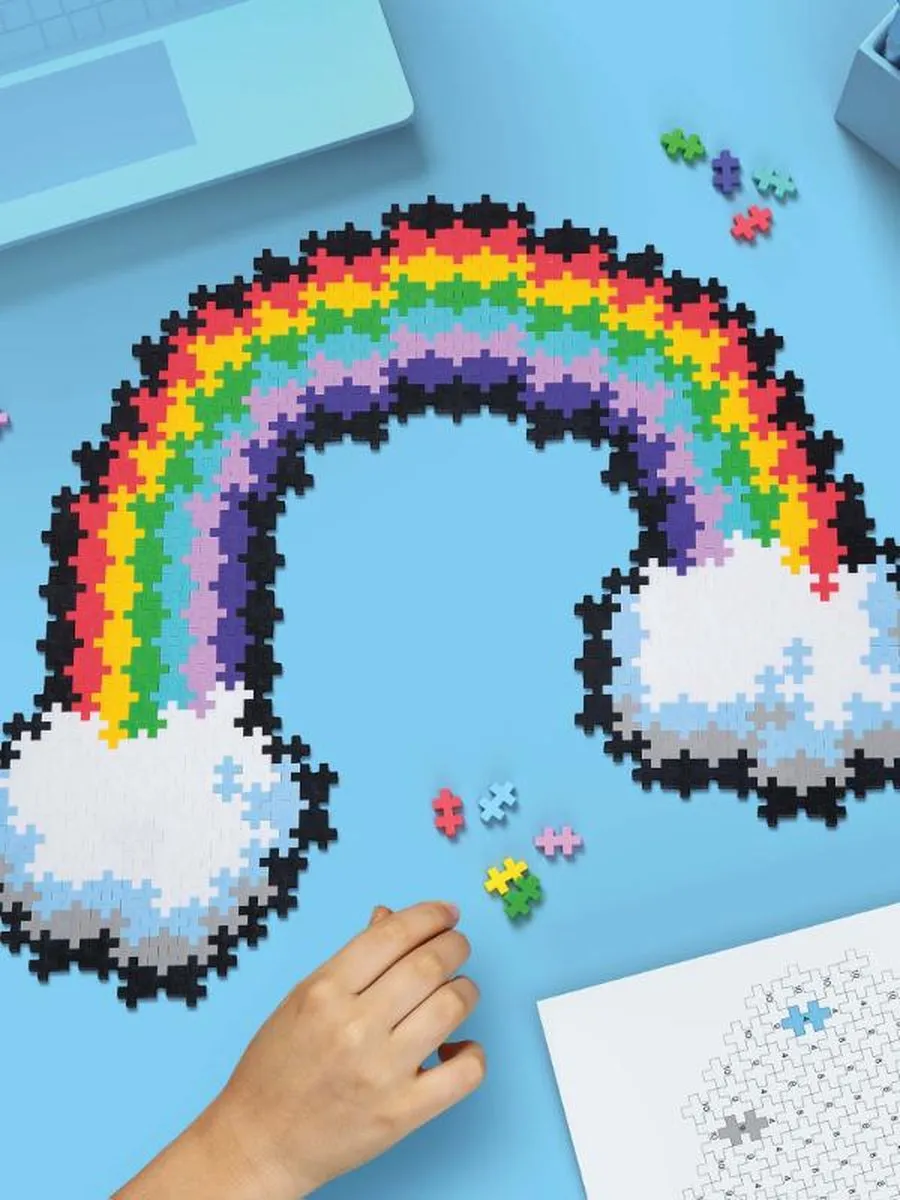 Plus-Plus Puzzle by Number Regenboog 500 Stuks - 3913