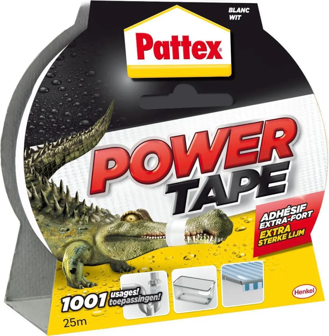 Pattex Power Tape 25m Wit - Ducttape 1 Stuk
