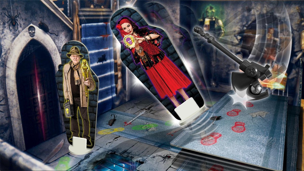 999 Games - Spookslot - Bordspel - Prachtig 3D-kasteel met 4 bewegende vallen - Kinderspel - Gezelschapsspel - Klassiek bordspel