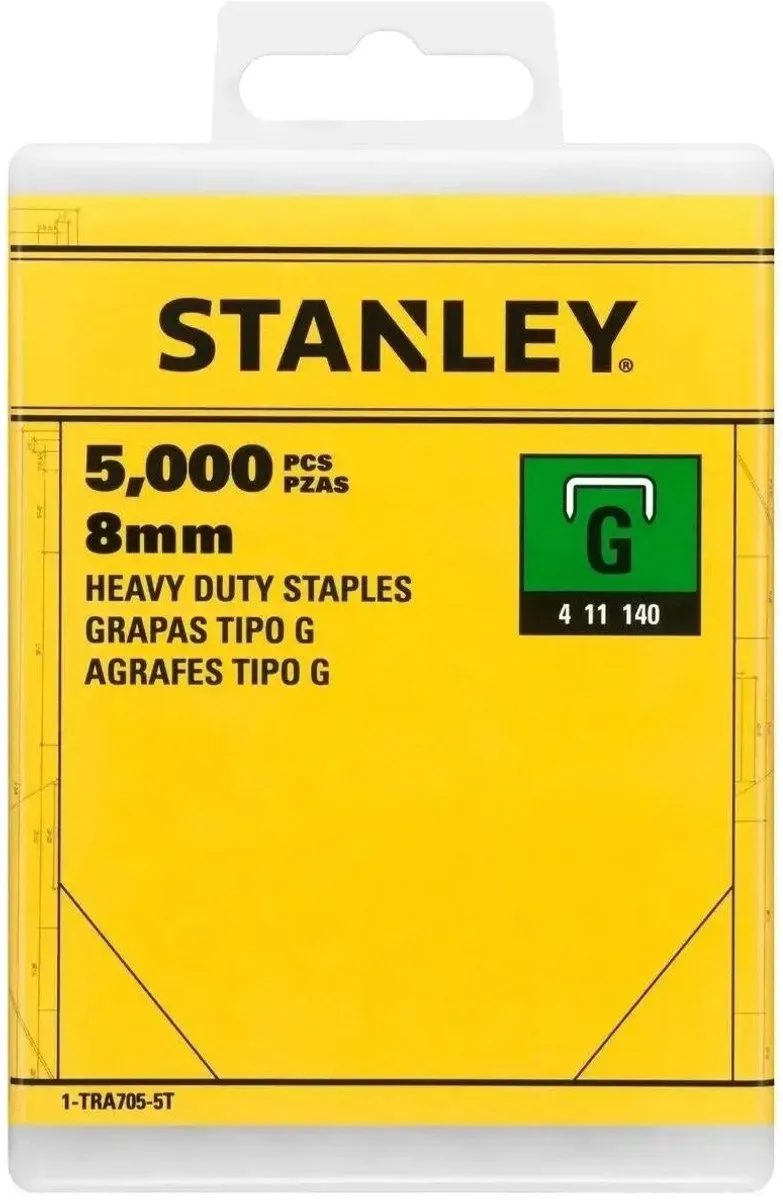 Stanley Nieten Type G 8mm - 5000 Stuks
