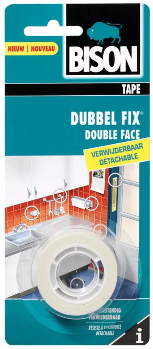 Bison Doublefix Montagetape 1,5m x 19mm