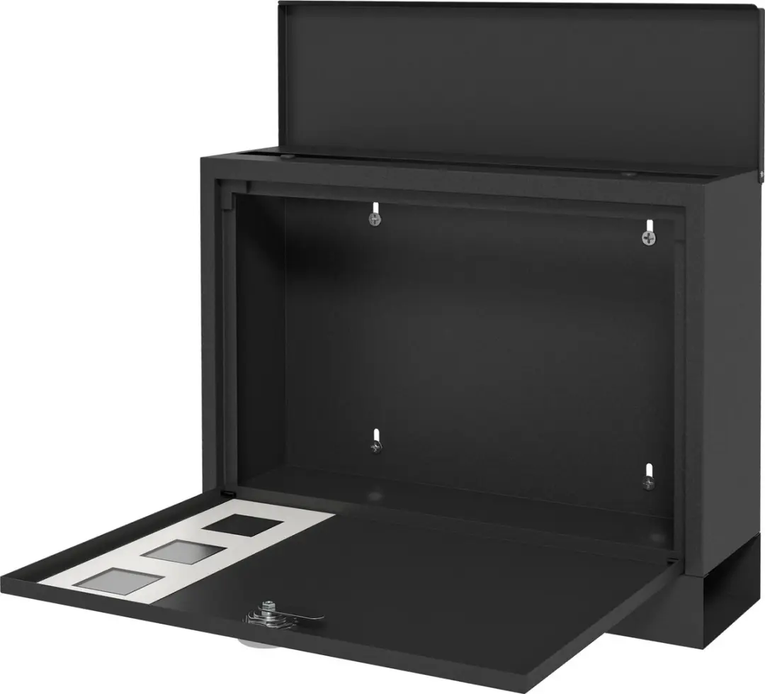 Homcom Briefkast B80-015V00 - Zwart - afbeelding 6 van 6