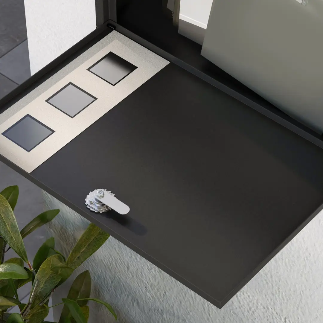Homcom Briefkast B80-015V00 - Zwart