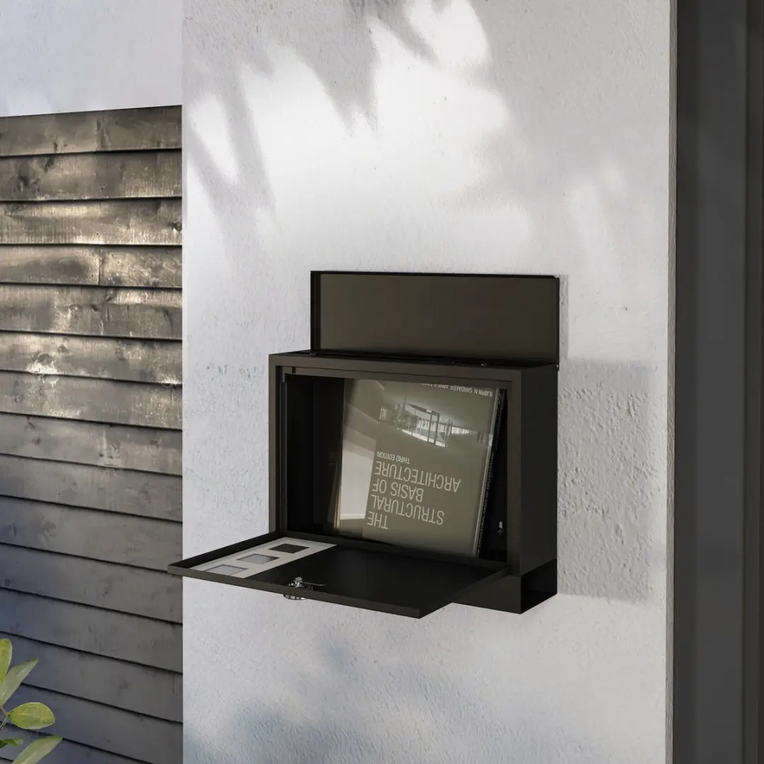 Homcom Briefkast B80-015V00 - Zwart