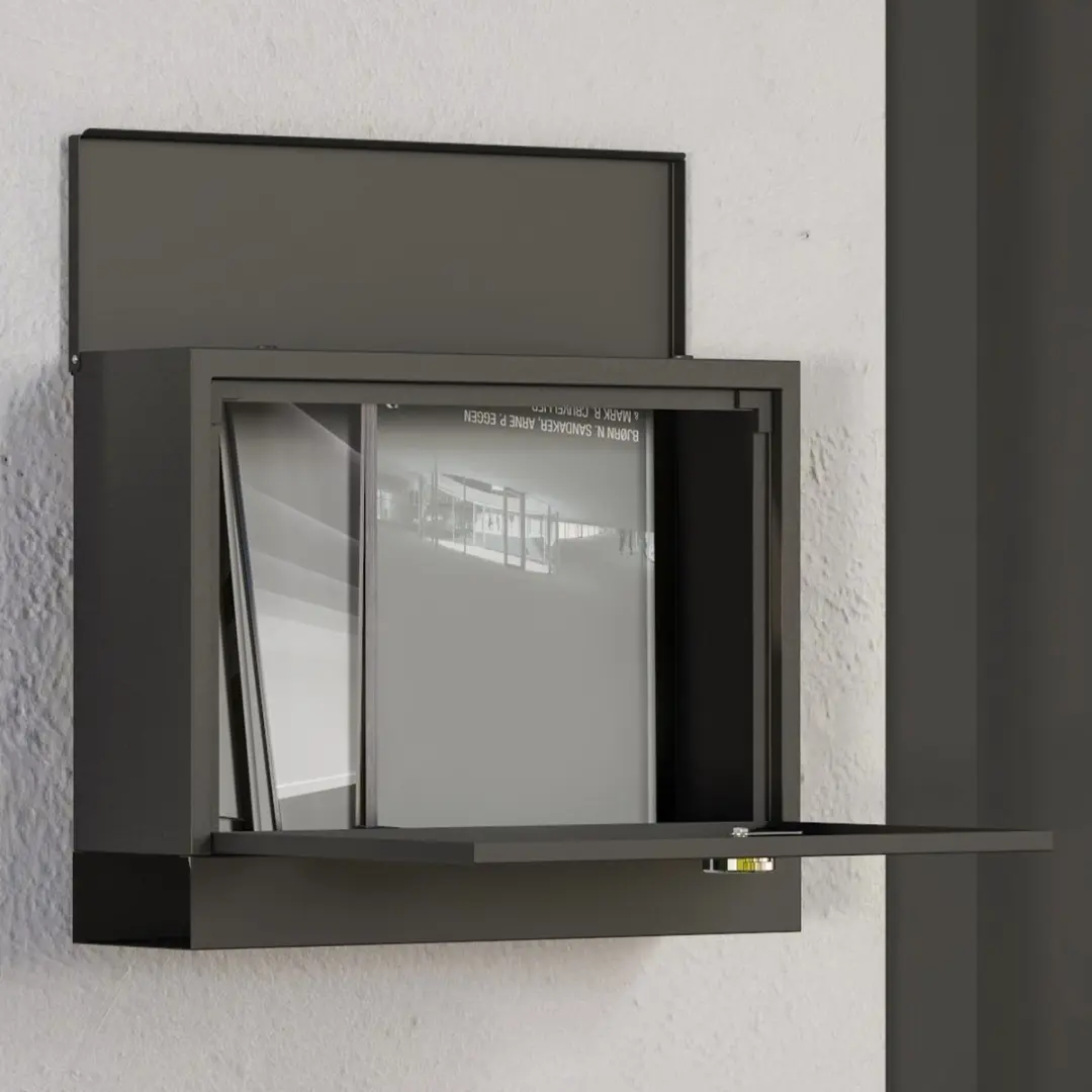 Homcom Briefkast B80-015V00 - Zwart
