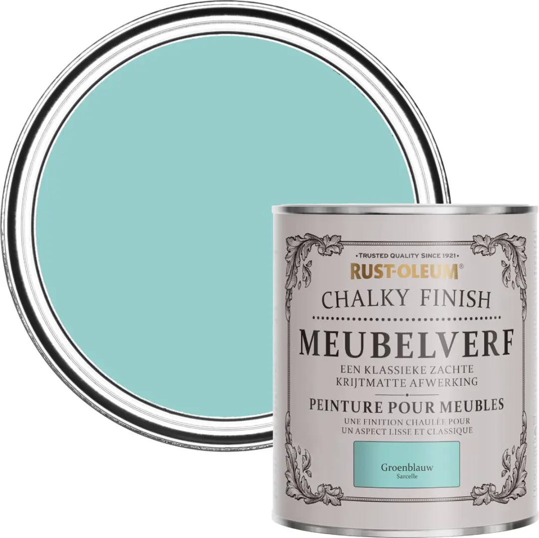Rust-Oleum Blauw Chalky Finish Meubelverf 750ml
