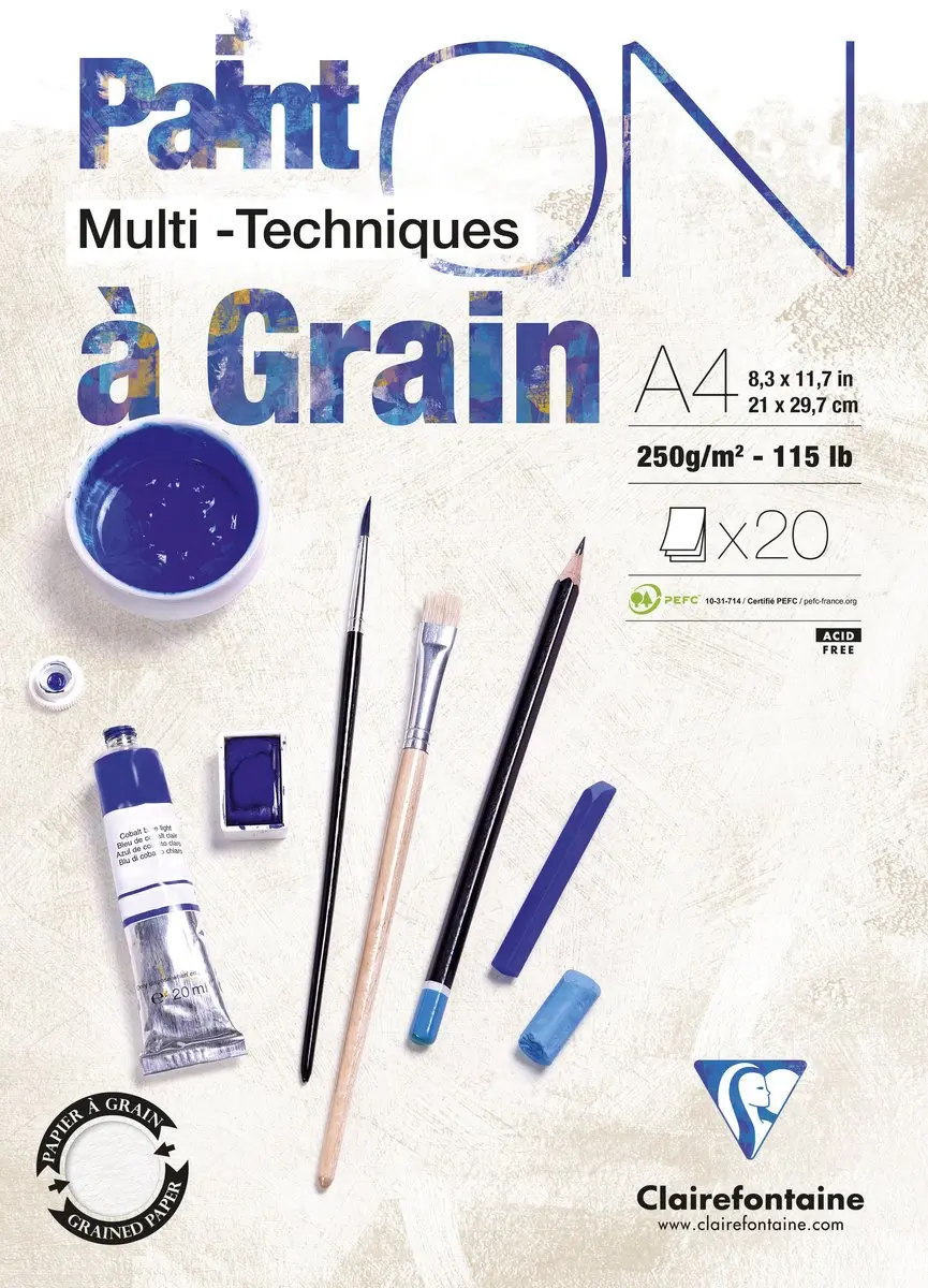 Clairefontaine Paint A4 Korrel Tekenset