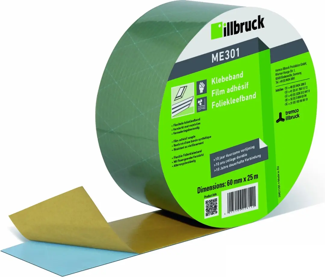 Illbruck Foliekleefband ME301 60mmx25m - Grijs