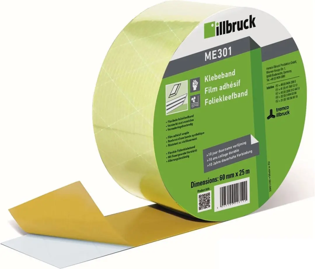 Illbruck Foliekleefband ME301 60mmx25m - Grijs