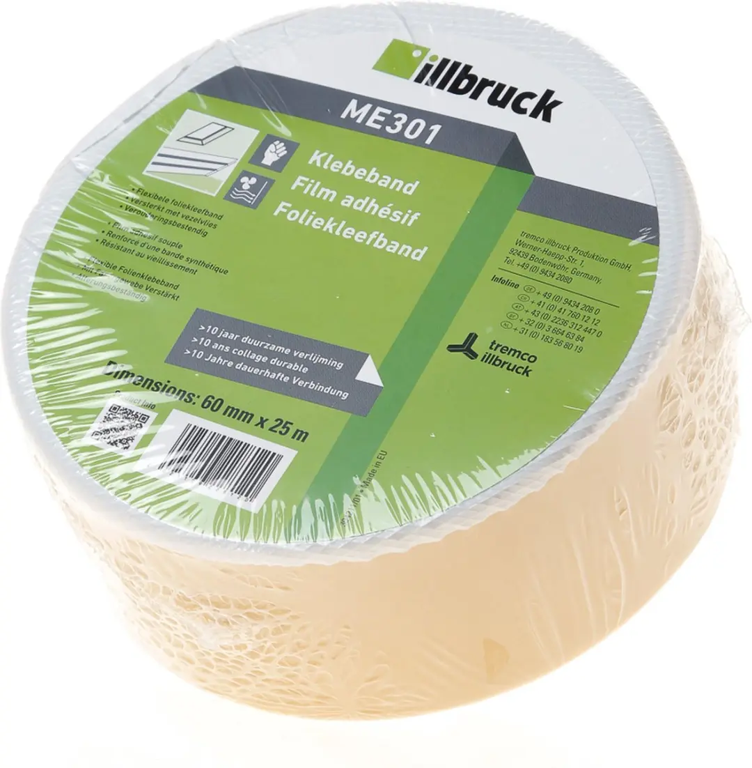 Illbruck Foliekleefband ME301 60mmx25m - Grijs