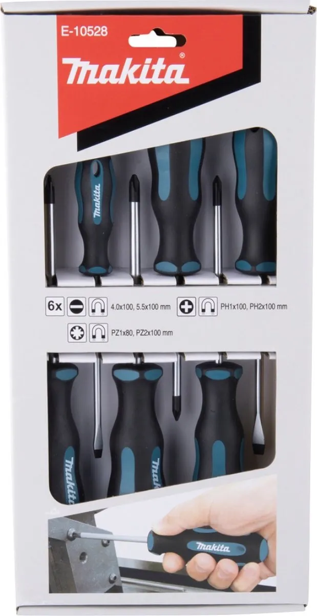 Makita E-10528 Schroevendraaierset 6-delig