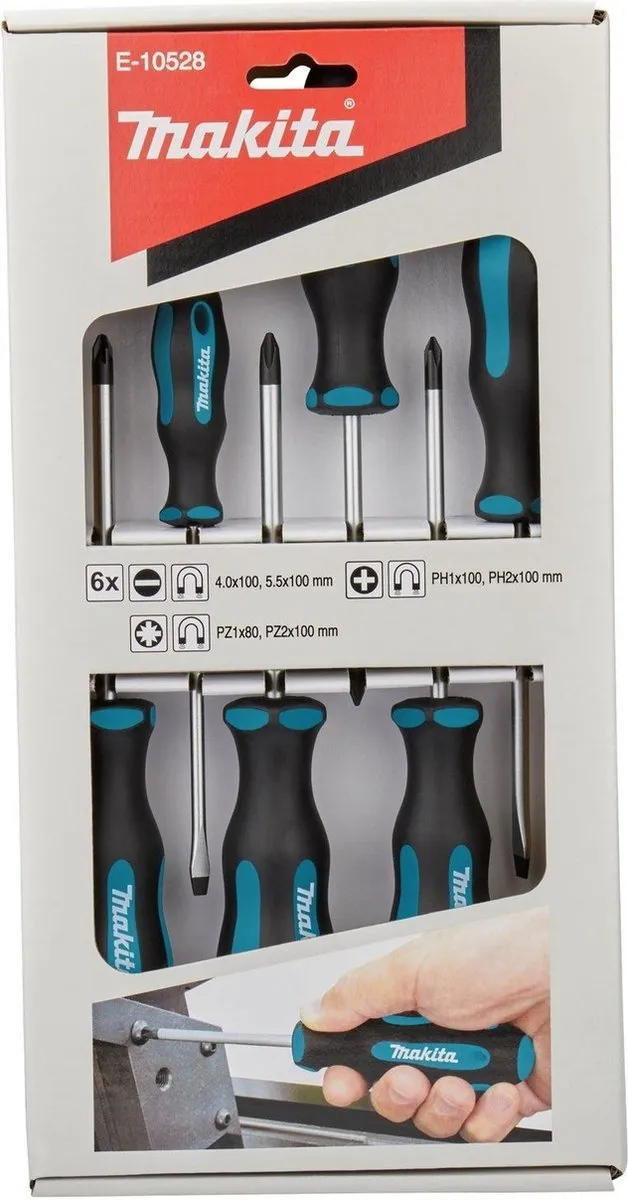 Makita E-10528 Schroevendraaierset 6-delig