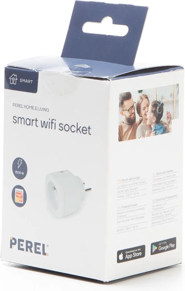 Perel Smart Wifi-Stekker Penaarde SMART1001 - 3000W - Wit