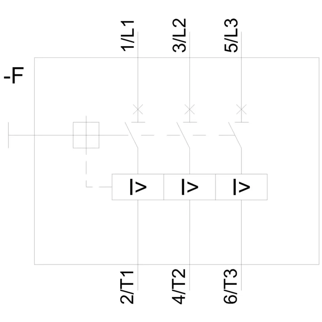 Siemens 3RV1011-1BA10 Vermogensschakelaar 1.4-2A - Wit/Zwart