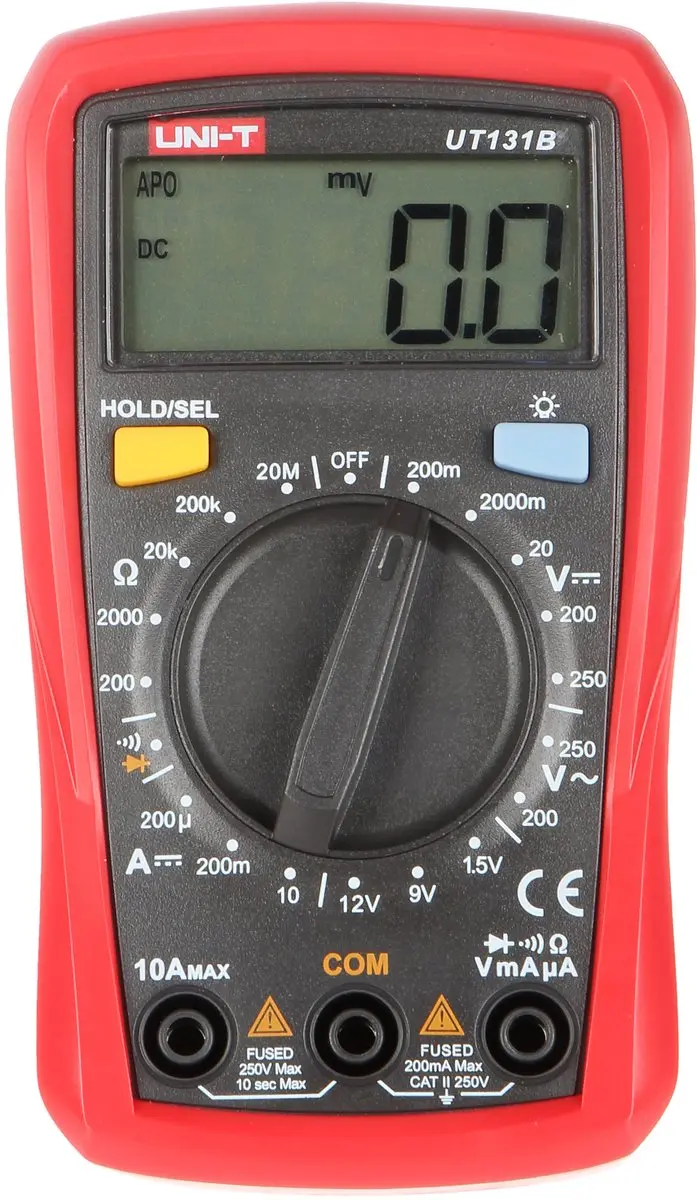 UNI-T UT-131C Digitale Multimeter - Batterijtester - Wit